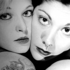 View "Two girls with tattoos"